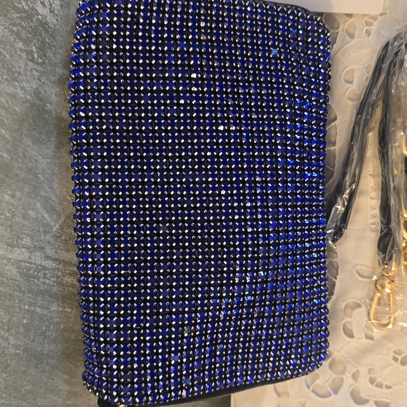Blue and Silver Clutch - Picture 3 of 7